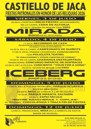 FIESTAS CASTIELLO DE JACA 2026
